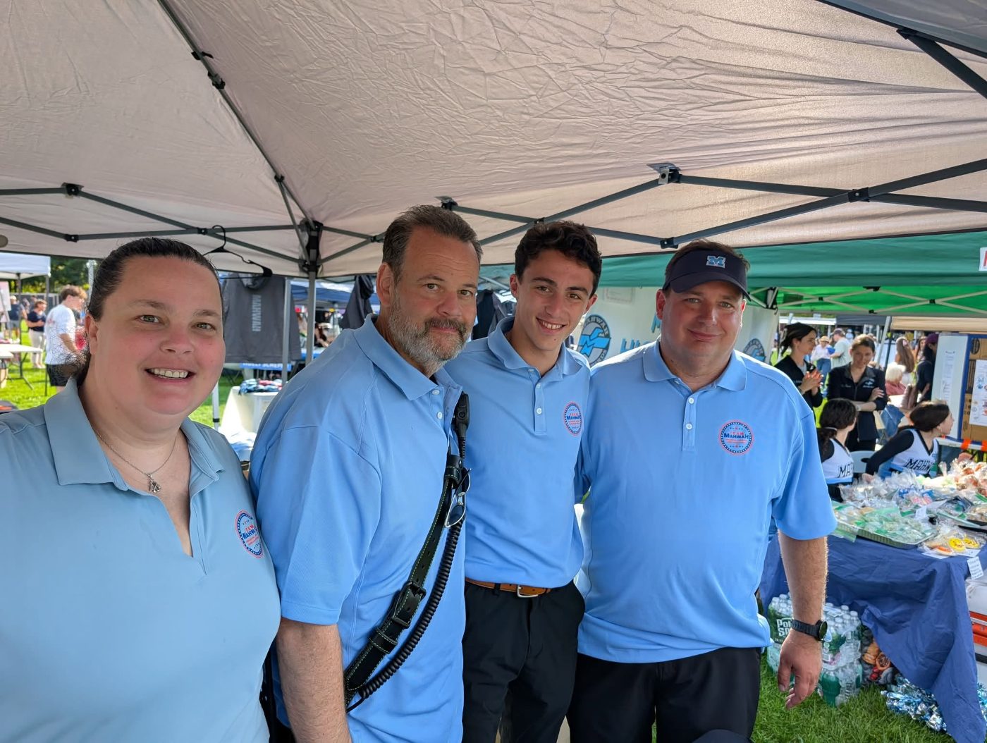 Team Mahwah candidates at the Mahwah Day booth